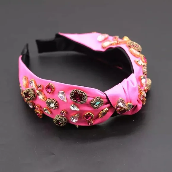 Jeweled Knot Turban Headband - Picture 5 of 7